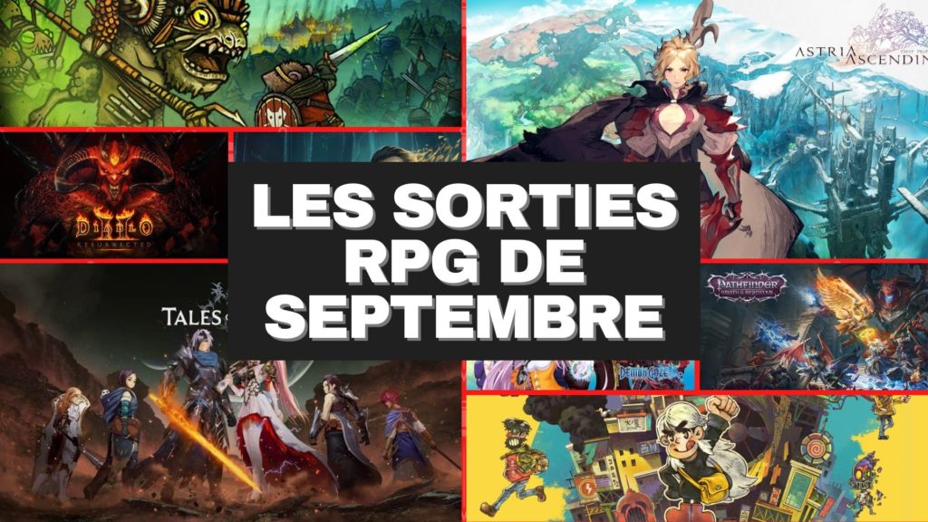 Les Sorties RPG du mois de Septembre 2021 sur jdrg.fr