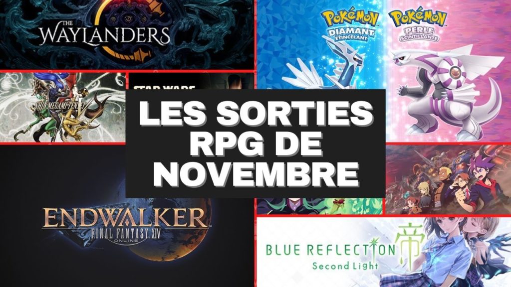 Les sorties RPG du mois de novembre 2021 sur jdrpg.fr